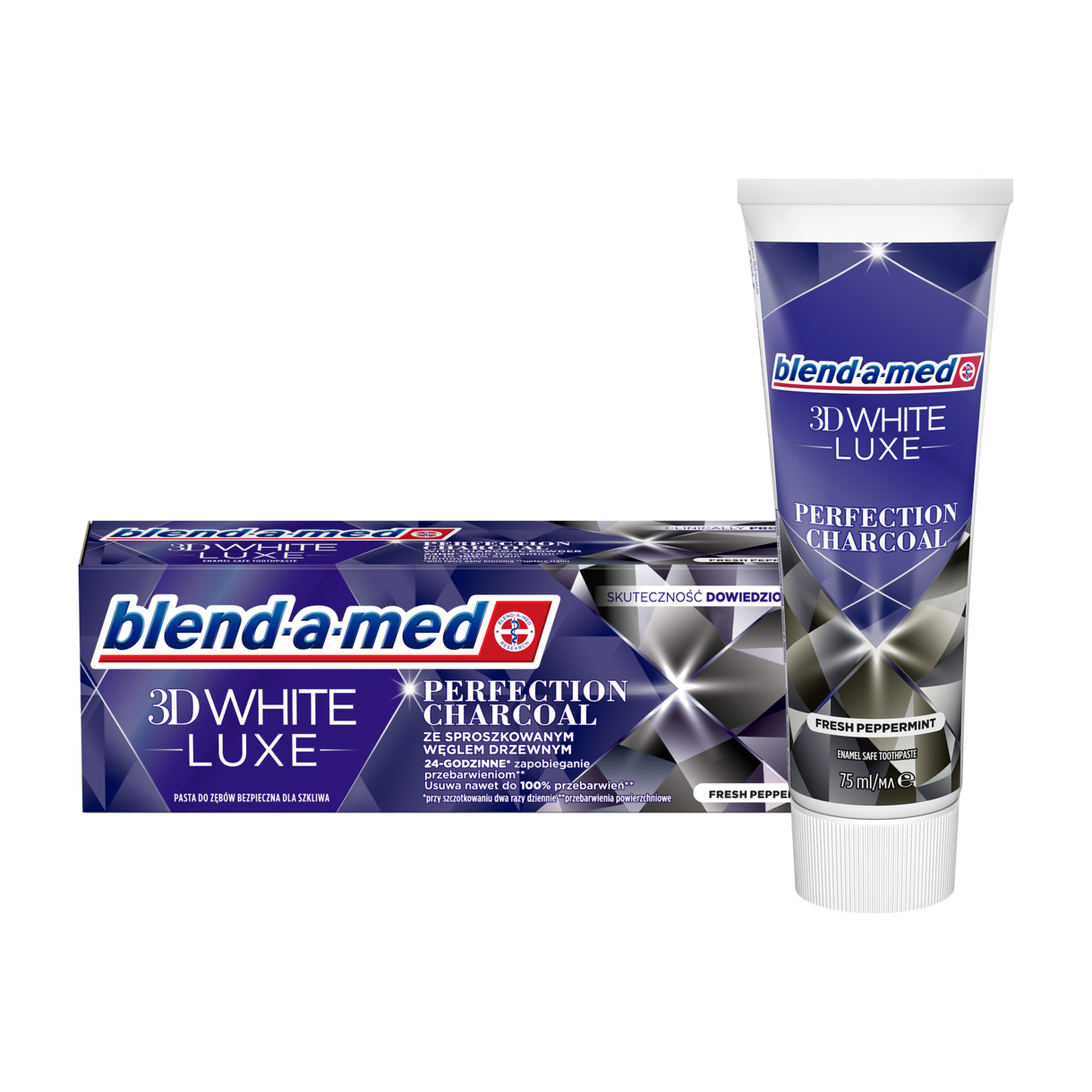 Зубна паста blend-a-med 3D White Luxe Досконалість Деревне вугілля, 75 мл